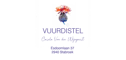 Carola Van den Wijngaert - logo vuurdistel